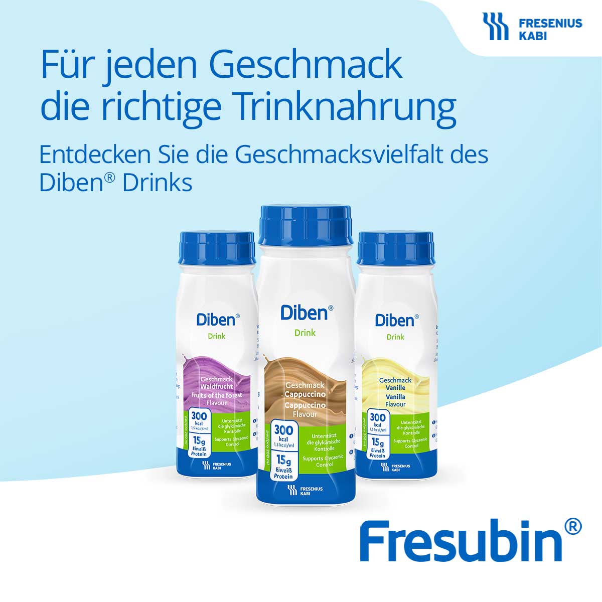 DIBEN DRINK Mischkarton 1.5 kcal/ml Trinkflasche Trinknahrung