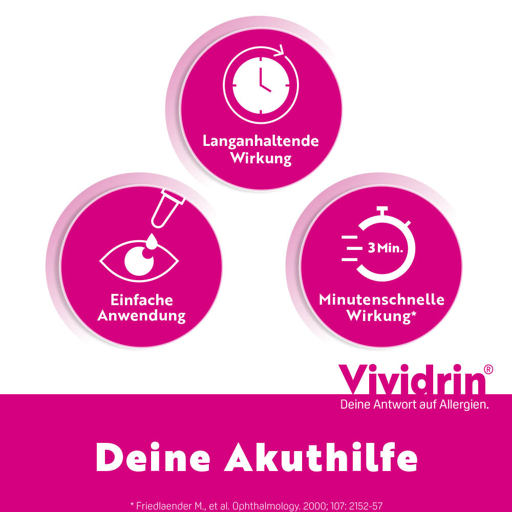 VIVIDRIN Azelastin 0,5 mg/ml Augentropfen