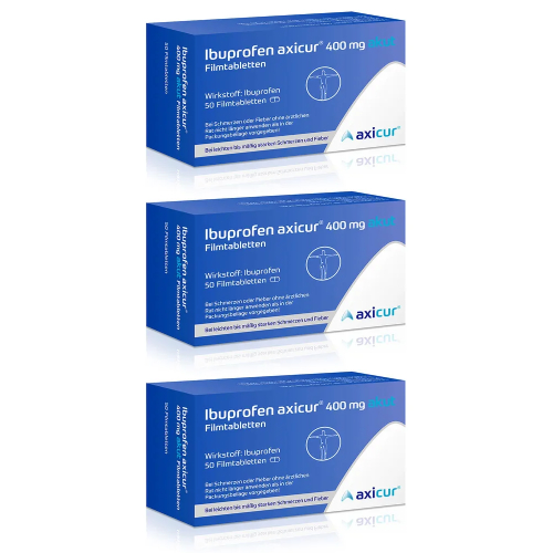 IBUPROFEN axicur 400 mg akut Filmtabletten (3x50 St)
