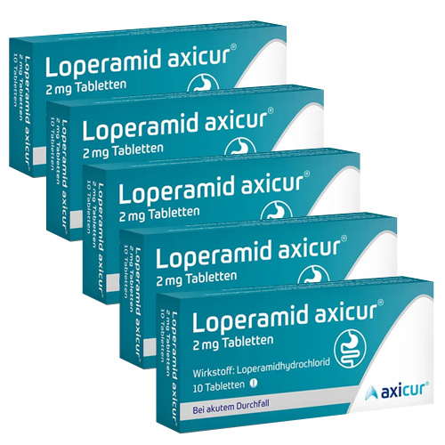 LOPERAMID axicur 2 mg Tabletten (5x 10St)