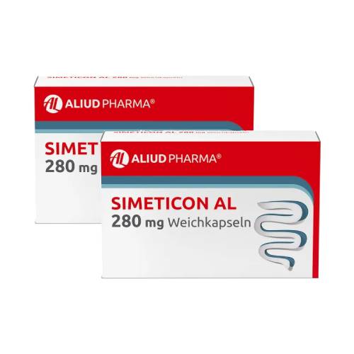 Simeticon AL 280 mg Weichkapseln bei Blähungen (2x32 St)