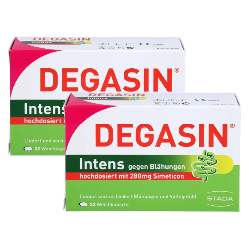 DEGASIN intens 280 mg Weichkapseln Doppelpackung (2x32St)