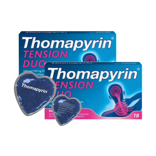 THOMAPYRIN TENSION DUO 400 mg/100 mg Filmtabletten + Thomapyrin Kühlherzen