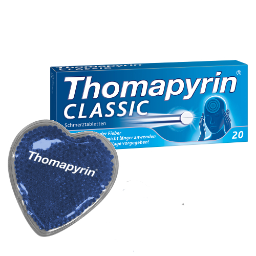 THOMAPYRIN CLASSIC Schmerztabletten + Thomapyrin Kühlherzen