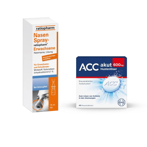 ACC akut 600 Brausetabletten + NASENSPRAY-ratiopharm Erwachsene kons.frei