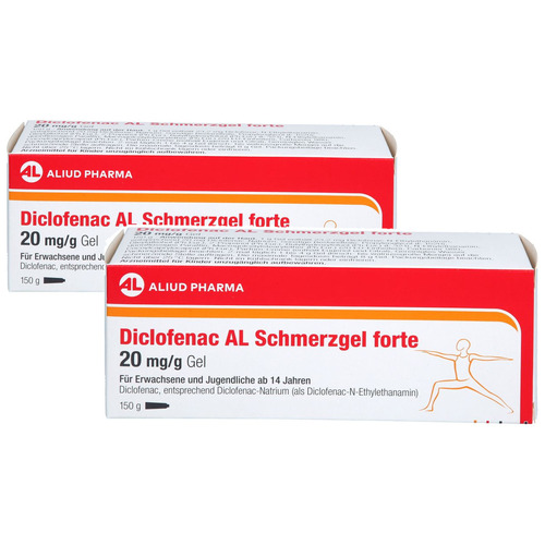 DICLOFENAC AL Schmerzgel forte 20 mg/g Doppelpackung