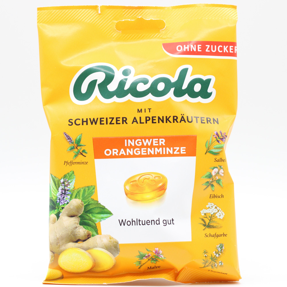 RICOLA o.Z.Beutel Ingwer Orangenminze Bonbons