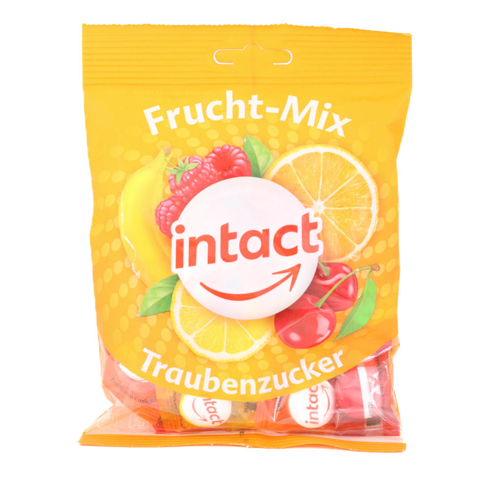 INTACT Traubenzucker Beutel Frucht-Mix