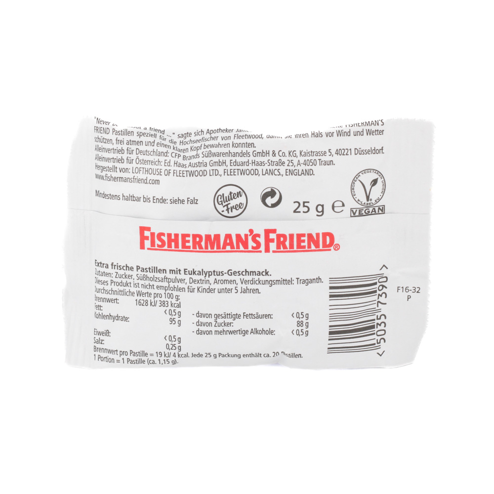 FISHERMANS FRIEND Eucalyptus mit Zucker Pastillen