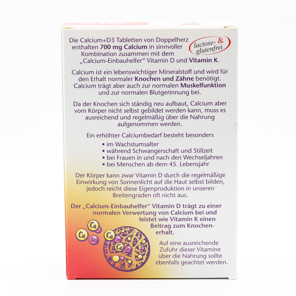 DOPPELHERZ Calcium 700+Vitamin D3 Tabletten