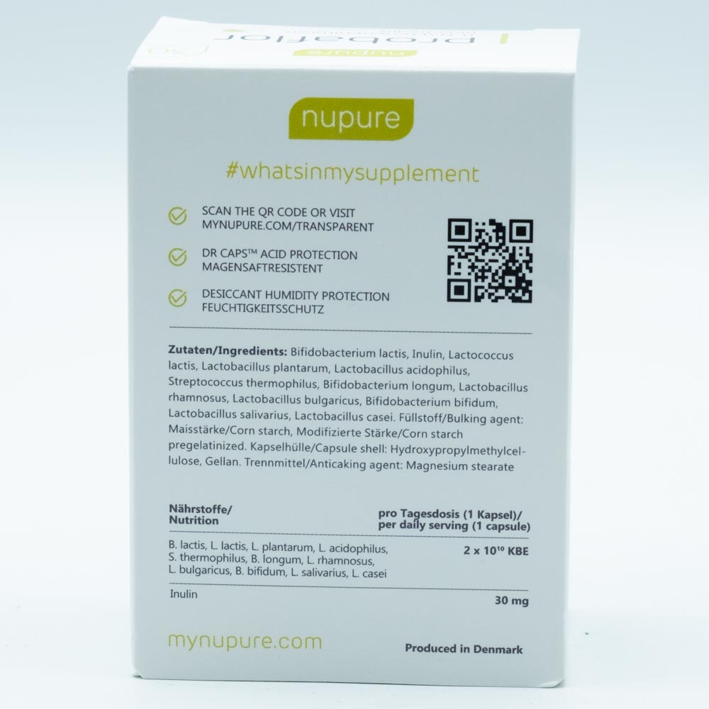 NUPURE probaflor Mikrobiotika magensaftres.Kapseln