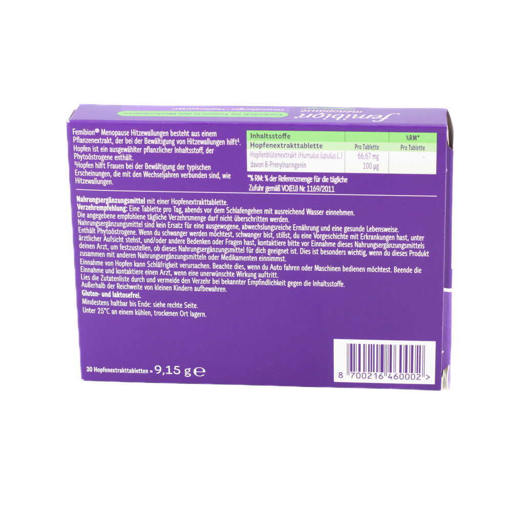 FEMIBION Menopause Hitzewallungen Tabletten (3x30St)