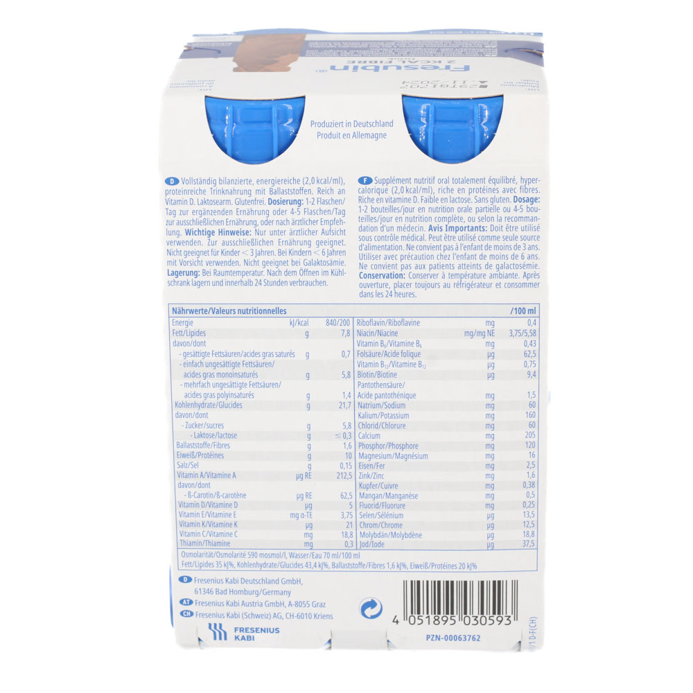 FRESUBIN 2 kcal Fibre DRINK Schokolade Trinkfl.