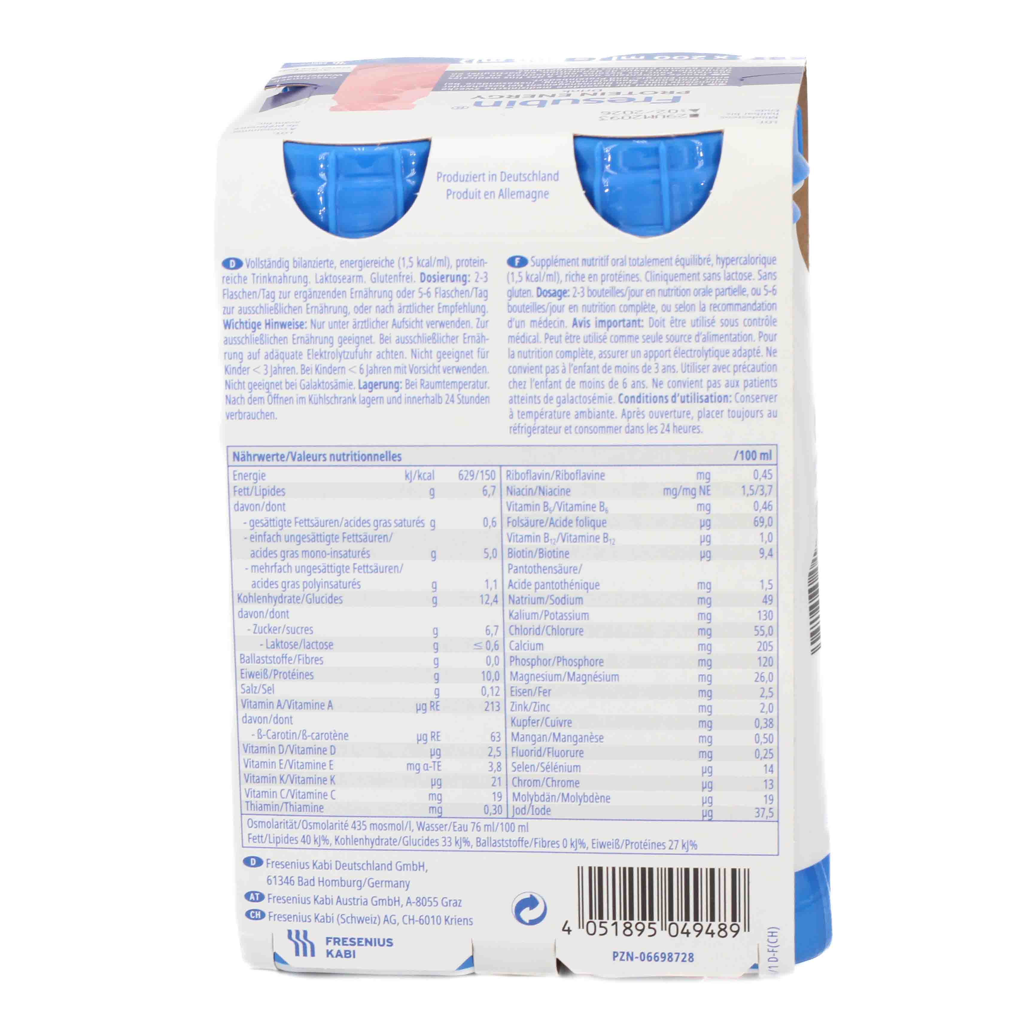 FRESUBIN PROTEIN Energy DRINK Walderdbeere Trinkflasche Trinknahrung