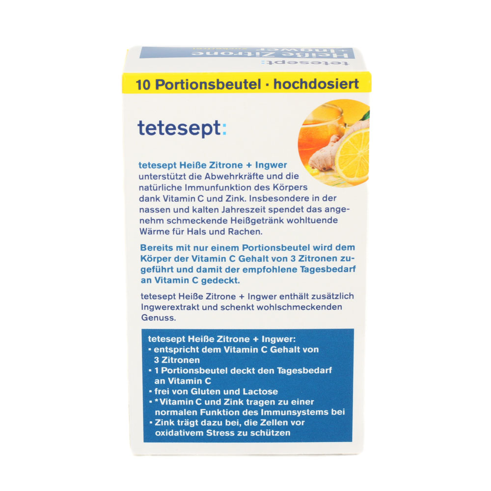 TETESEPT heiße Zitrone mit Ingwer zuckerfr.Pulver