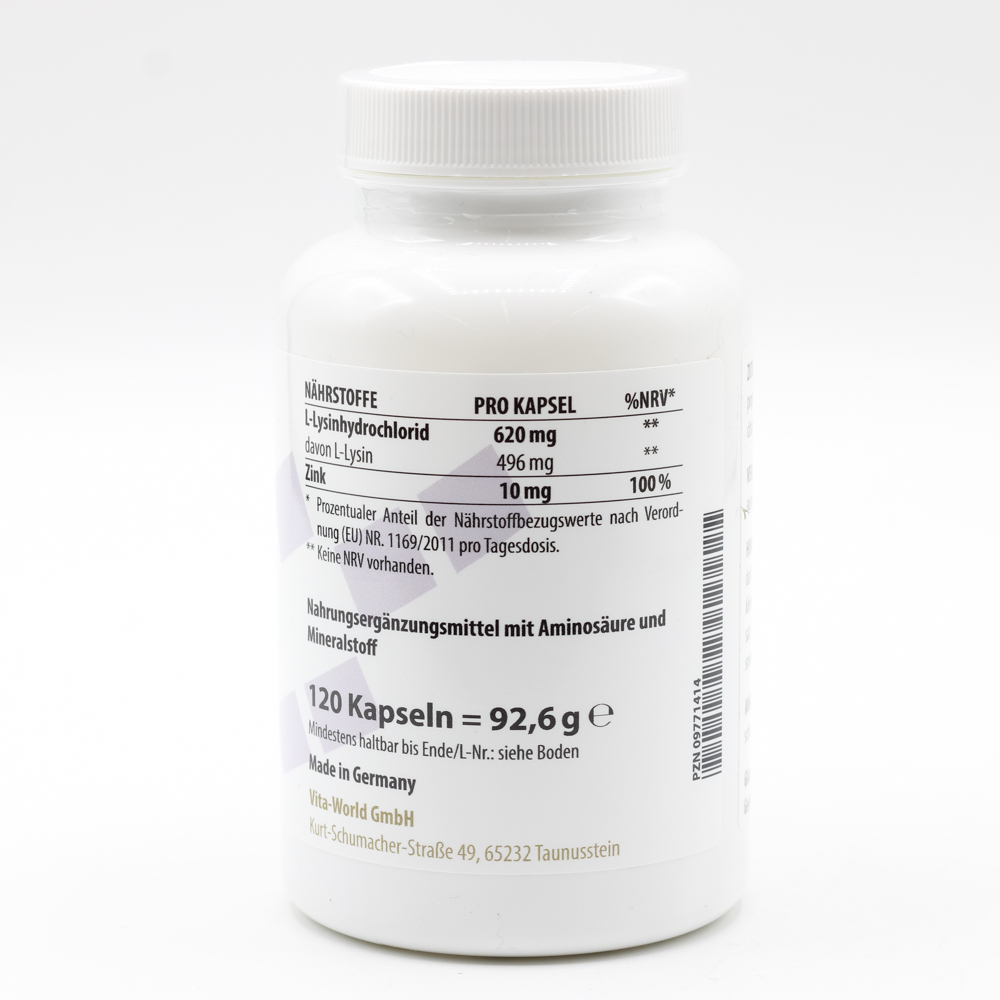 LYSIN 600 mg plus Zink 10 mg Kapseln