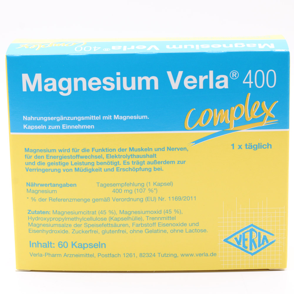 MAGNESIUM VERLA 400 Kapseln