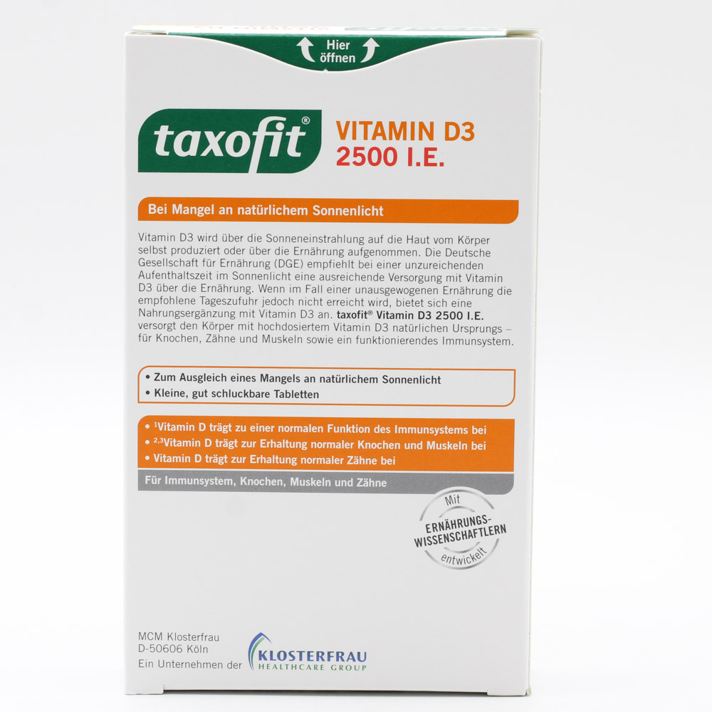 TAXOFIT Vitamin D3 2500 I.E. Tabletten