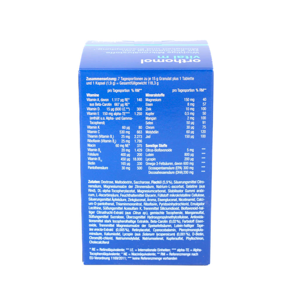 ORTHOMOL Vital M Granulat/Kap./Tabl.Kombip.7 Tage