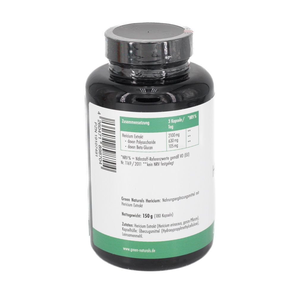 GREEN NATURALS Lions Mane Hericium 2100mg veg.Kps.