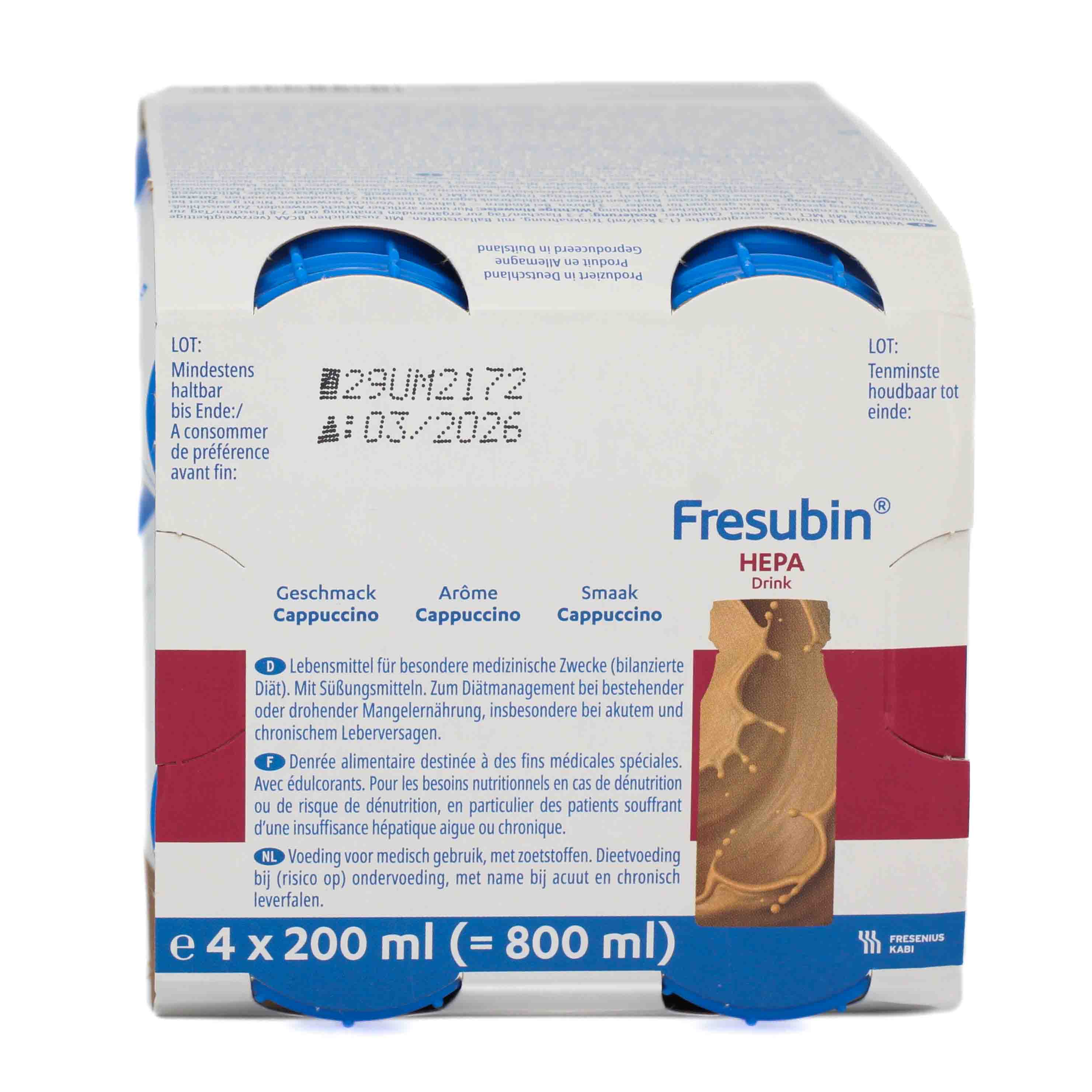 FRESUBIN HEPA DRINK Cappuccino Trinkflasche Set (2x800ml)