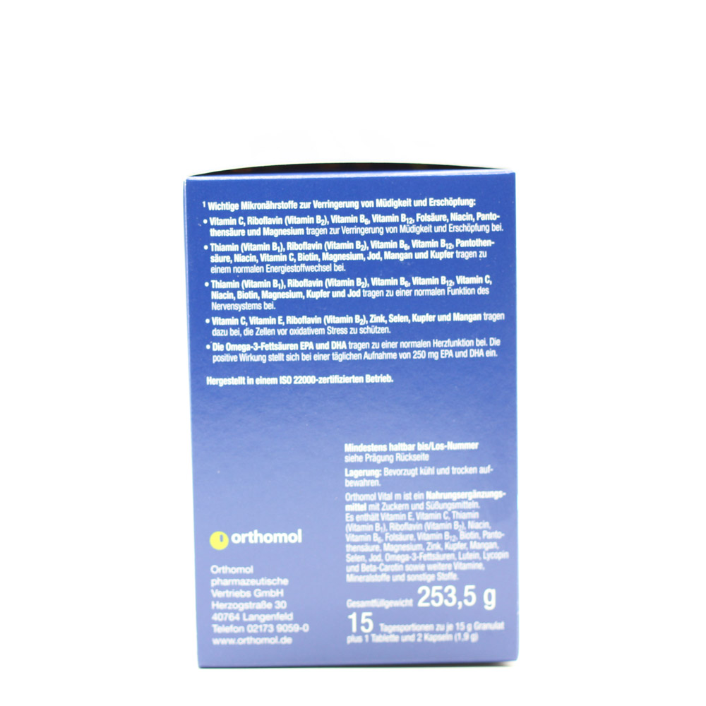 ORTHOMOL Vital M Granulat/Kap./Tabl.Kombip.15 Tage