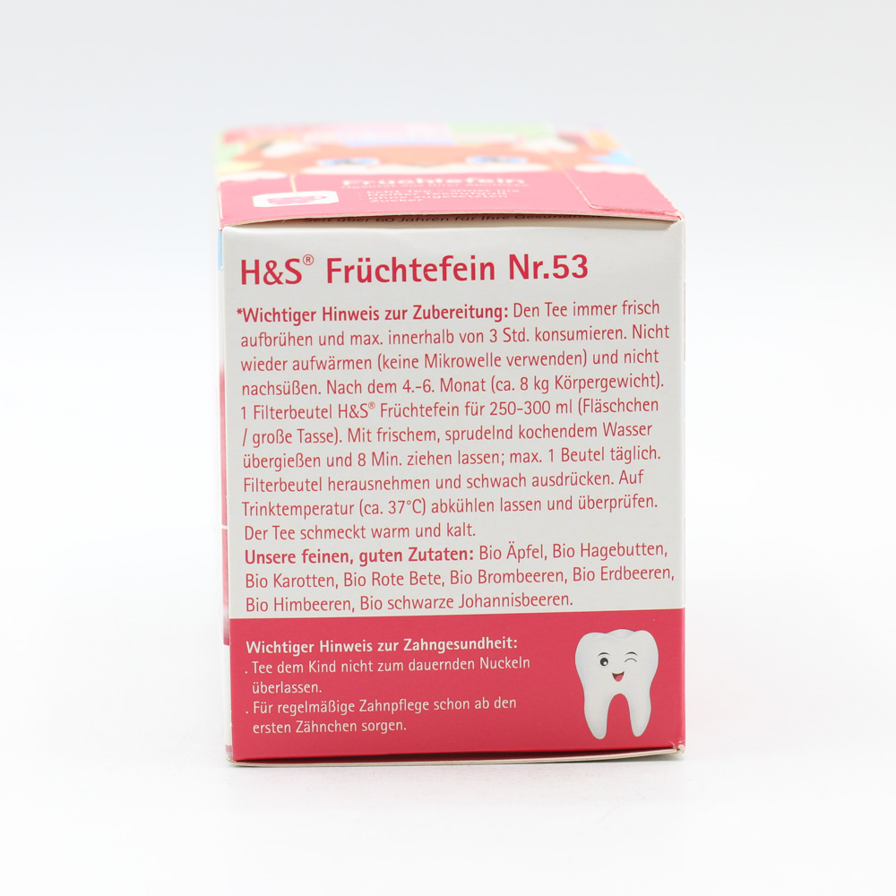 H&S Bio Baby- u.Kindertee Früchtefein Filterbeutel