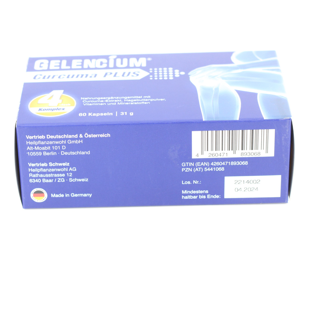 GELENCIUM Curcuma Plus hochdosiert m.Vit.C Kapseln