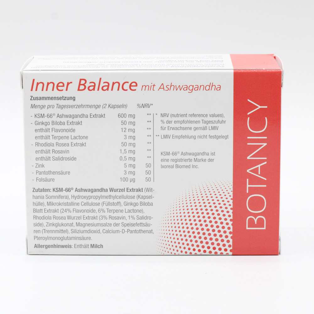 INNER BALANCE mit Ashwagandha KSM-66 Kapseln