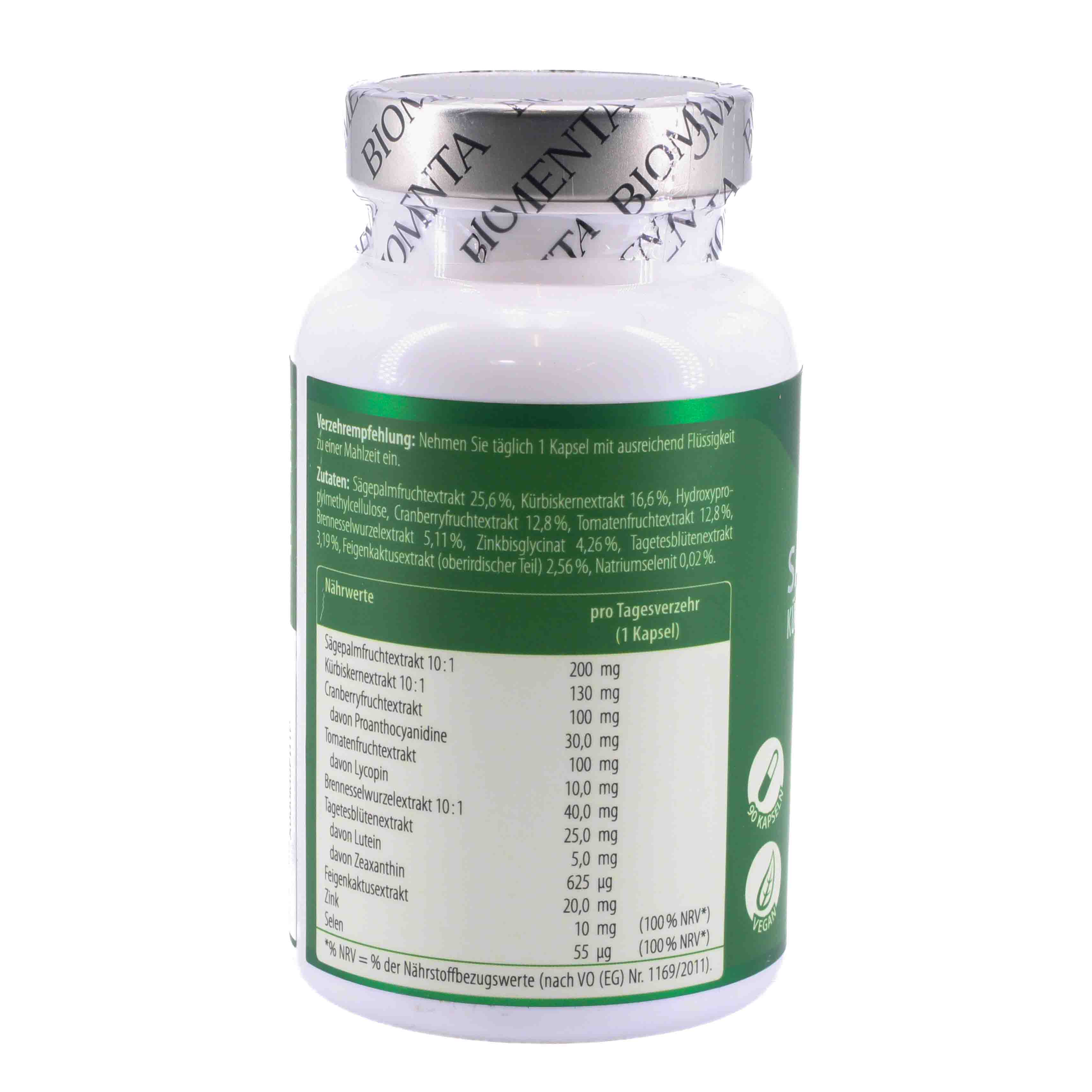 BIOMENTA Sägepalme+Kürbis Komplex Kapseln