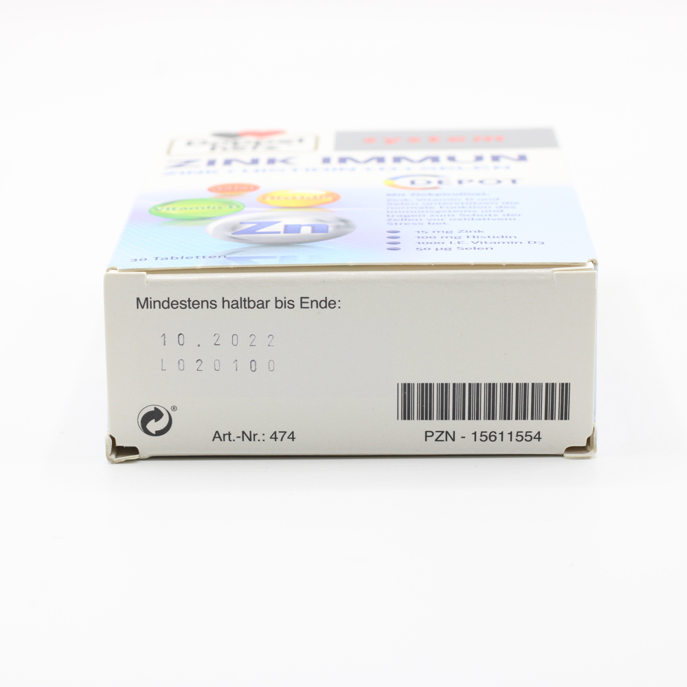 DOPPELHERZ Zink Immun Depot system Tabletten