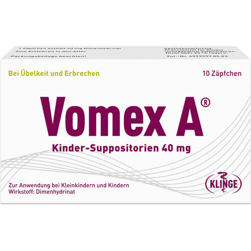 VOMEX A Kinder-Suppositorien 40 mg