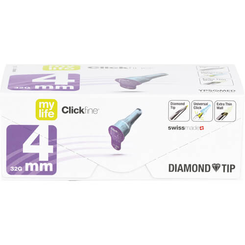 MYLIFE Clickfine Pen-Nadeln 4 mm 32 G