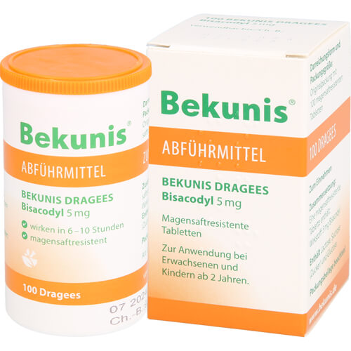 BEKUNIS Dragees Bisacodyl 5 mg magensaftres.Tabl.