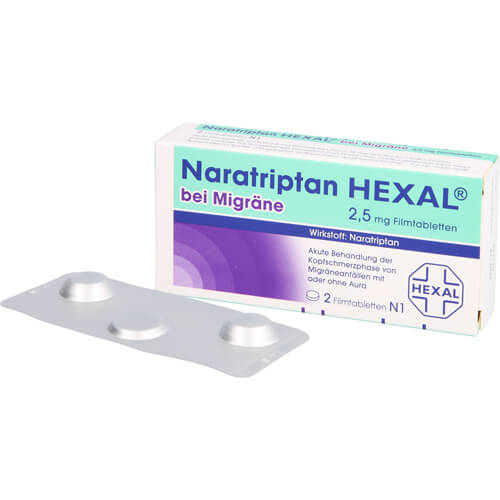 NARATRIPTAN HEXAL bei Migräne 2,5 mg Filmtabletten
