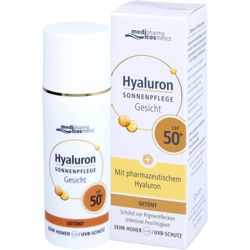 HYALURON SONNENPFLEGE Gesicht Creme LSF 50+ getönt