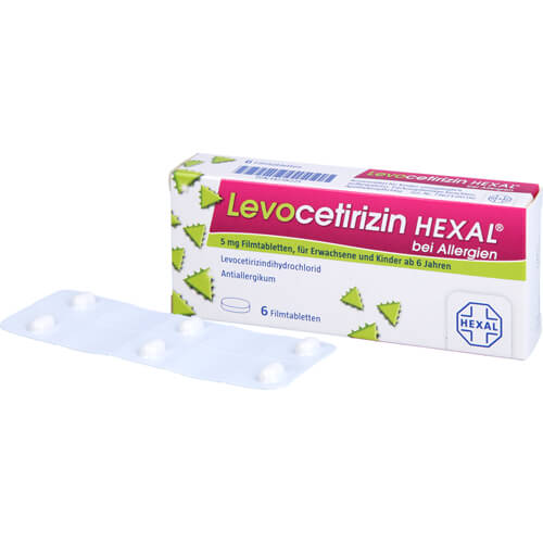 LEVOCETIRIZIN HEXAL bei Allergien 5 mg Filmtabl.