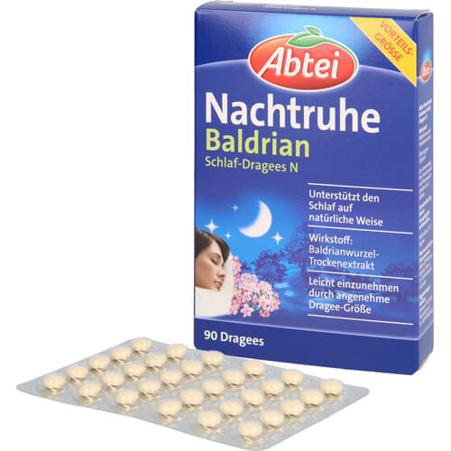 ABTEI Nachtruhe Baldrian Schlaf-Dragees N