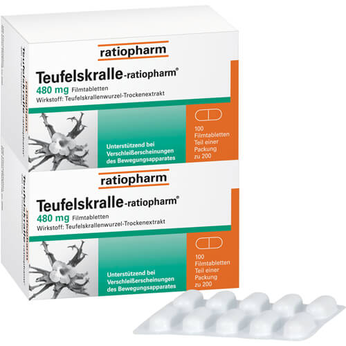 TEUFELSKRALLE-RATIOPHARM Filmtabletten