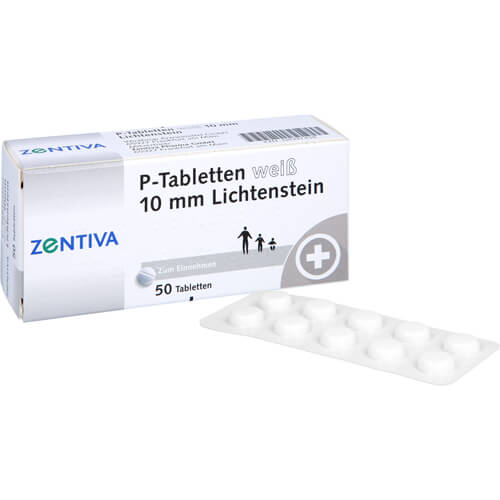 P TABLETTEN weiß 10 mm