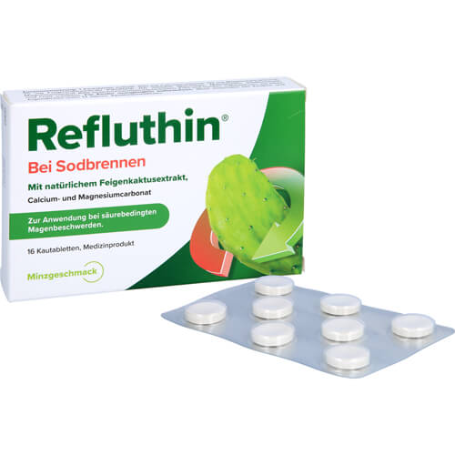 REFLUTHIN bei Sodbrennen Kautabletten Minze