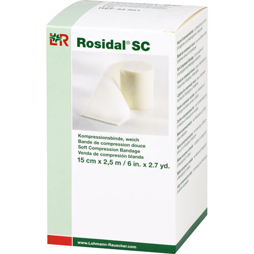 ROSIDAL SC Kompressionsbinde weich 15 cmx2,5 m