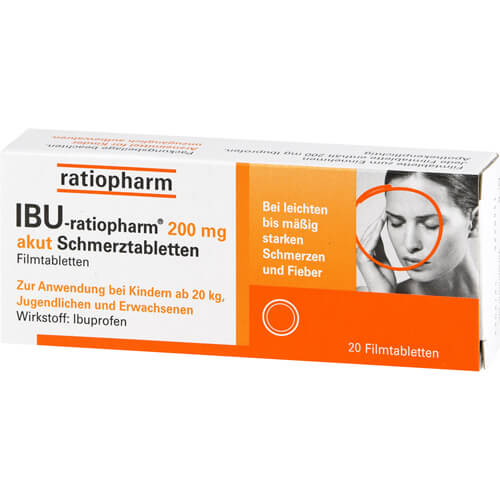 IBU-RATIOPHARM 200 mg akut Schmerztbl.Filmtabl.