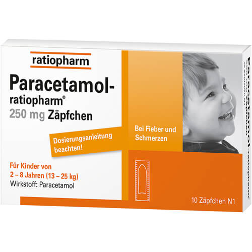 PARACETAMOL-ratiopharm 250 mg Zäpfchen