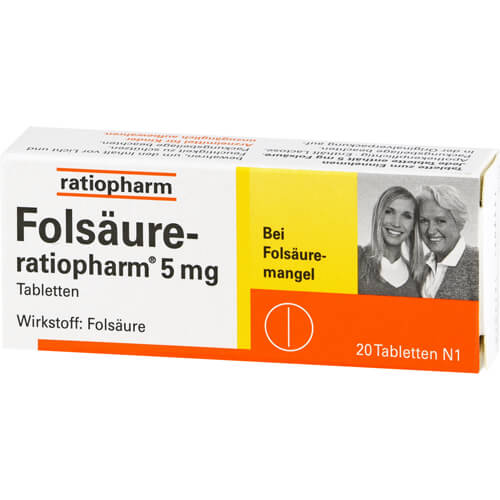 FOLSÄURE-RATIOPHARM 5 mg Tabletten