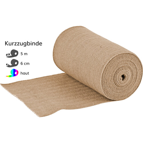 KOMPRESSIONS BINDE Kurzzug 6 cmx5 m