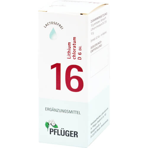 BIOCHEMIE Pflüger 16 Lithium chloratum D 6 Tropfen