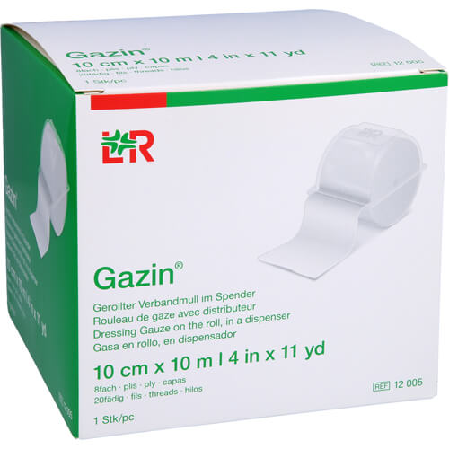 GAZIN Verbandmull 10 cmx10 m 8fach
