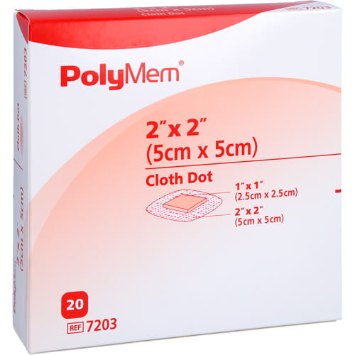 POLYMEM Wund Pad m.selbstkleb.Fix.Vlies 5x5 cm
