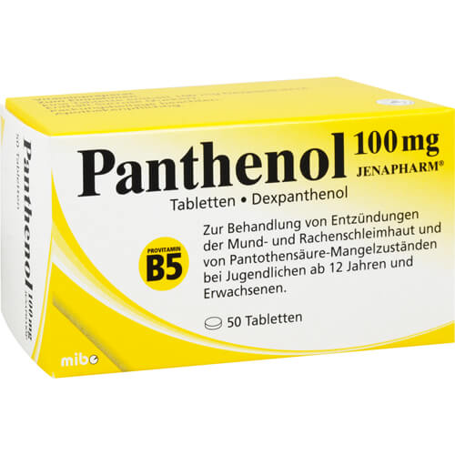 PANTHENOL 100 mg Jenapharm Tabletten